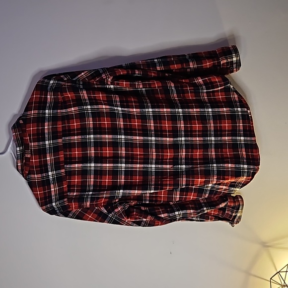 Urban Pipeline Longsleeve Flannel Red and Blue Medium - Picture 2 of 9